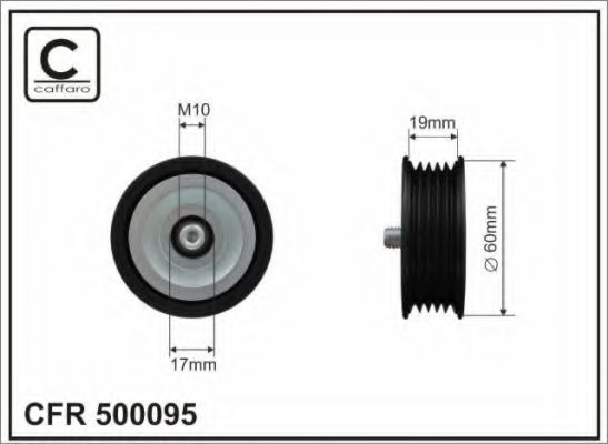 60x8x23 Ролик паска приводного Hyundai I10/I20/I30/IX35 1.4CRDi/1.5CDRi/1.6CRDi