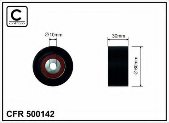 60,5x10x30 Ролик ремня привода CITROEN C3 1.4 HDI