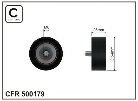 54x8x26 Ролик паска приводного DB Sprinter 2.2Cdi 09-