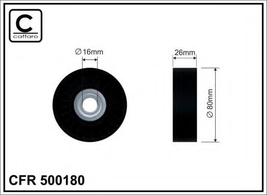 80x16x26 Ролик паска приводного MB Sprinter 906 3.0DCI 06-
