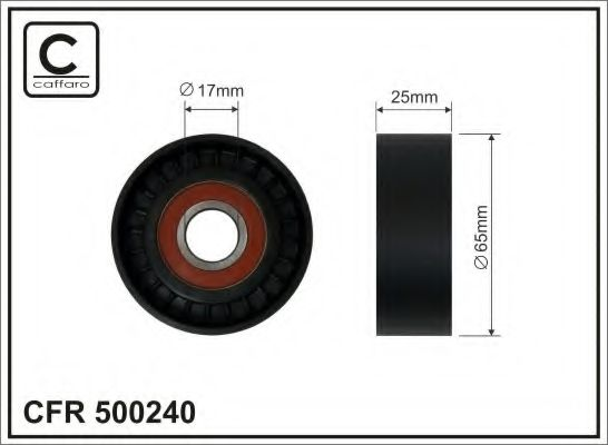 65x17x25 Ролик паска приводного Ford Focus/Kuga 2.0Tdci 10-
