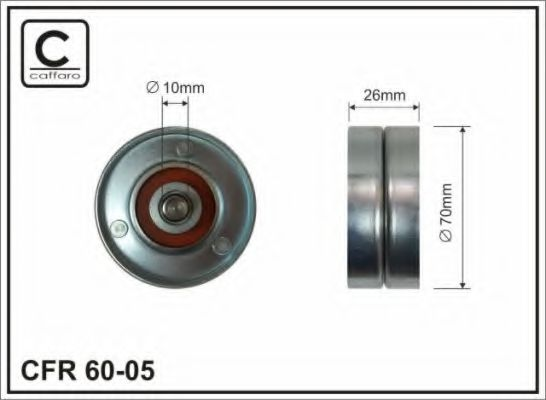 70x10x25 metal Ролик паска приводного Chrysler Voyager 2.5 CRD/Jeep Cherokee 00-
