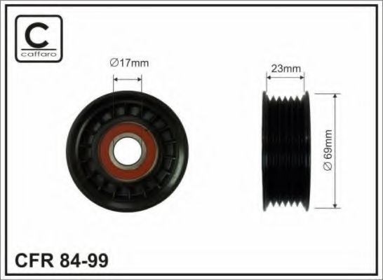 72.5X17X25.5 Ролик паска приводного Ford/Mazda