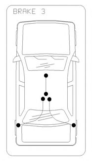 Трос ручного гальма зад. (диск) Ford Focus 11-