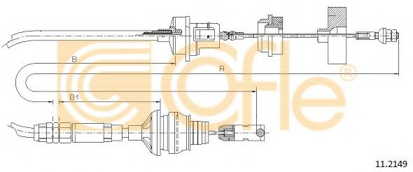 Трос зчеплення Citroen Berlingo Diesel all (mod.) 97- 655