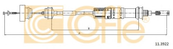 Трос зчеплення (авто.регул.)Citroen Jumpy/Fiat Scudo 1.9Td 94-
