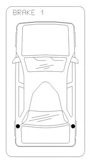 Трос ручного гальма зад, диски/бараб. Ford Sierra 1.6-2.3 D 87-