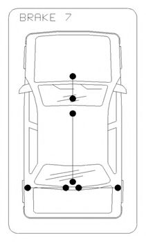 Трос ручника лiвий Ford Transit 4/00- L 1648