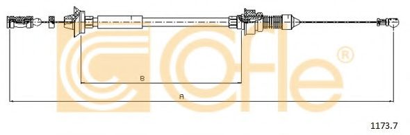 Трос газу Fiat Ducato 2,5 94-