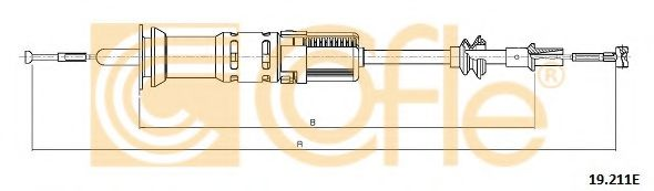 (автомат) Трос зчеплення VW Caddy все DS 95- Seat Inca/lbiz