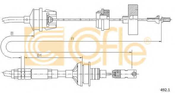 (механ)Трос зчеплення Fiat Ulysse 2.0TDScudo 1.6Expert 94-