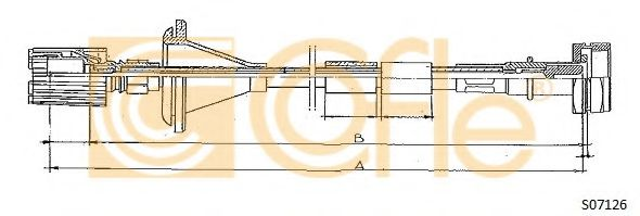 Трос спідометра Fiat Ducato 94-01 (з накрутк.) L-1530mm