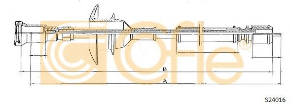 Трос спідометра Renault 5/9/11/Rapid 1.0-1.7 81-98