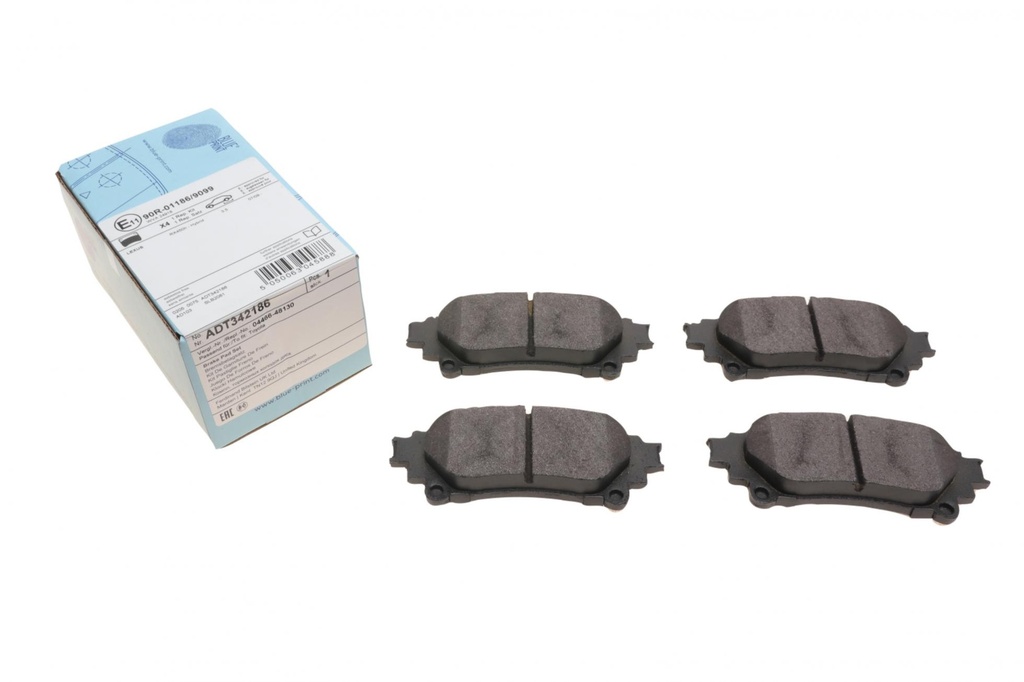 Комплект тормозных колодок задний LEXUS GS, IS II, IS III, RX; TOYOTA HIGHLANDER, HIGHLANDER / KLUGER, PRIUS C, PRIUS PLUS, SIENNA 1.5H-3.5H 09.08-