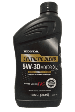 Масло моторное HONDA SYNTHETIC BLEND 5W-30, SP/GF-6, 1U.S.QT (946mL)