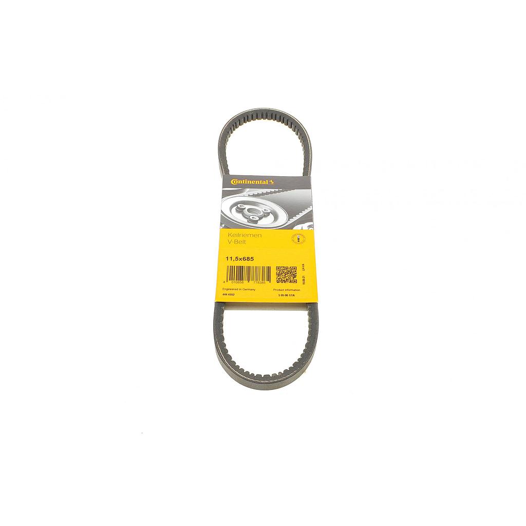 Клиновой ремень V-Belt (ширина 11,5, длина 685) SEAT CORDOBA, CORDOBA VARIO, IBIZA II, INCA, TOLEDO I; VW CADDY II, CADDY II/MINIVAN, CORRADO, GOLF III, GOLF IV, PASSAT B3/B4, POLO 1.6/1.8/2.0 02.88-03.10