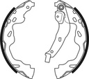 Тормозная колодка CITROEN C1, C1 II, C-ELYSEE  OPEL AGILA B  PEUGEOT 107, 108  SUZUKI SPLASH, SWIFT III  TOYOTA ALLION I, AYGO, BB I, COROLLA, COROLLA VERSO, IST, OPA, PLATZ 1.0-2.2D 04.99-