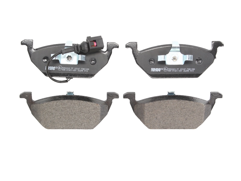 Комплект гальмівних колодок передн (із замком), AUDI A2, A3; SEAT ALTEA, ALTEA XL, CORDOBA, LEON, TOLEDO II, TOLEDO III; SKODA FABIA I, FABIA I PRAKTIK, FABIA II, OCTAVIA I 09.96-