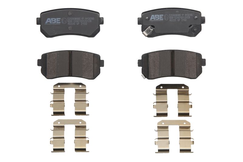 Комплект тормозных колодок задн , HYUNDAI ACCENT III, I20 I, I20 II, I30, I40 I, IX20, IX35, KONA/SUV, SONATA V, SONATA VI, TUCSON, TUCSON/SUV  KIA CADENZA II, CEE'D, CERATO I 1.0-Electric 09.00-