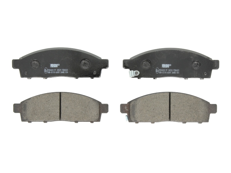 Комплект гальмівних колодок передн , FIAT FULLBACK; MITSUBISHI L200 / TRITON, PAJERO SPORT II 2.2D-3.5 11.05-