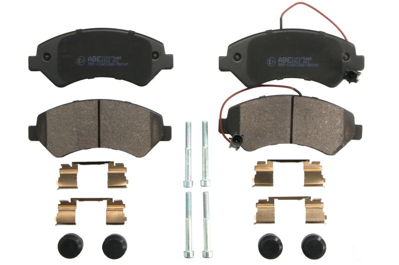 Комплект тормозных колодок передн , DS DS 3  CITROEN DS3, JUMPER II, XSARA  FIAT DUCATO  OPEL MOVANO C  PEUGEOT 2008 I, 206, 207, BOXER, PARTNER ORIGIN 1.4D-Electric 04.00-