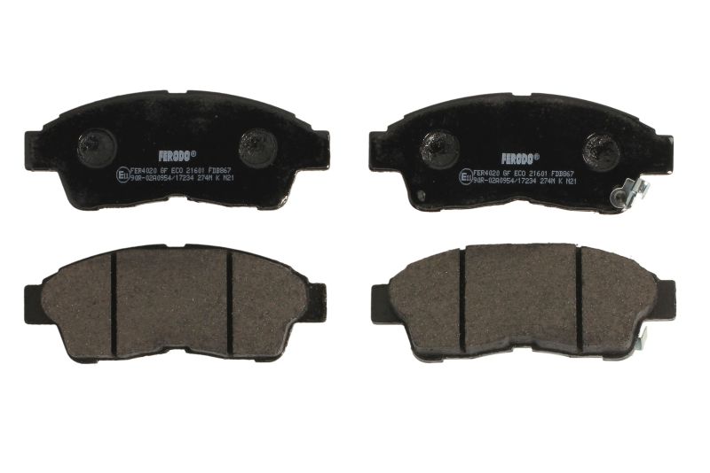 Комплект гальмівних колодок передн , TOYOTA CALDINA, CAMRY, CARINA E VI, CELICA, CHASER, COROLLA, COROLLA/KOMBI, CORONA, CRESTA V, MARK II VIII, PASEO, PICNIC, RAV 4 I, STARLET 1.3-3.0 09.89-09.02