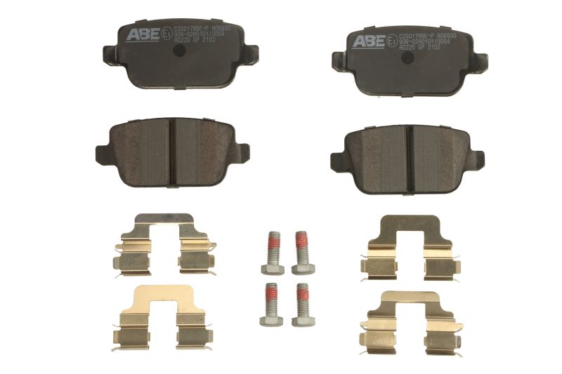 Комплект гальмівних колодок задн , VOLVO S80 II, V70 II, V70 III, V70 III/KOMBI, XC70 II  FORD FIESTA VI, FOCUS II, GALAXY II, GALAXY MK II, KUGA I, MONDEO IV, MONDEO V, S-MAX 1.4D-4.4 01.01-04.17