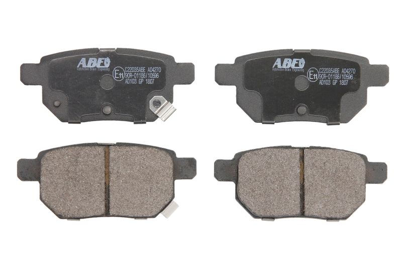 Комплект гальмівних колодок задн , GREAT WALL VOLEEX C20R  LEXUS CT  SUBARU TREZIA  TOYOTA AURIS, BB I, CAMRY, CARINA V, CELICA, COROLLA, IQ, IST, MATRIX, PORTE I, PREMIO, PRIUS 1.0-2.5H 04.86-