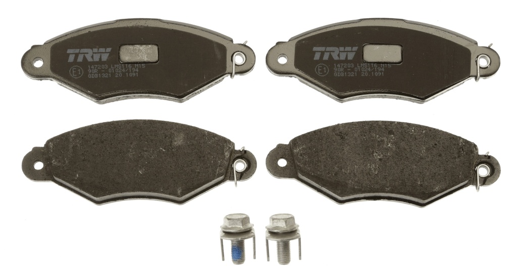 Тормозные колодки передние  CITROEN XSARA, XSARA/HATCHBACK; NISSAN KUBISTAR; RENAULT KANGOO, KANGOO EXPRESS, THALIA I 04.97-