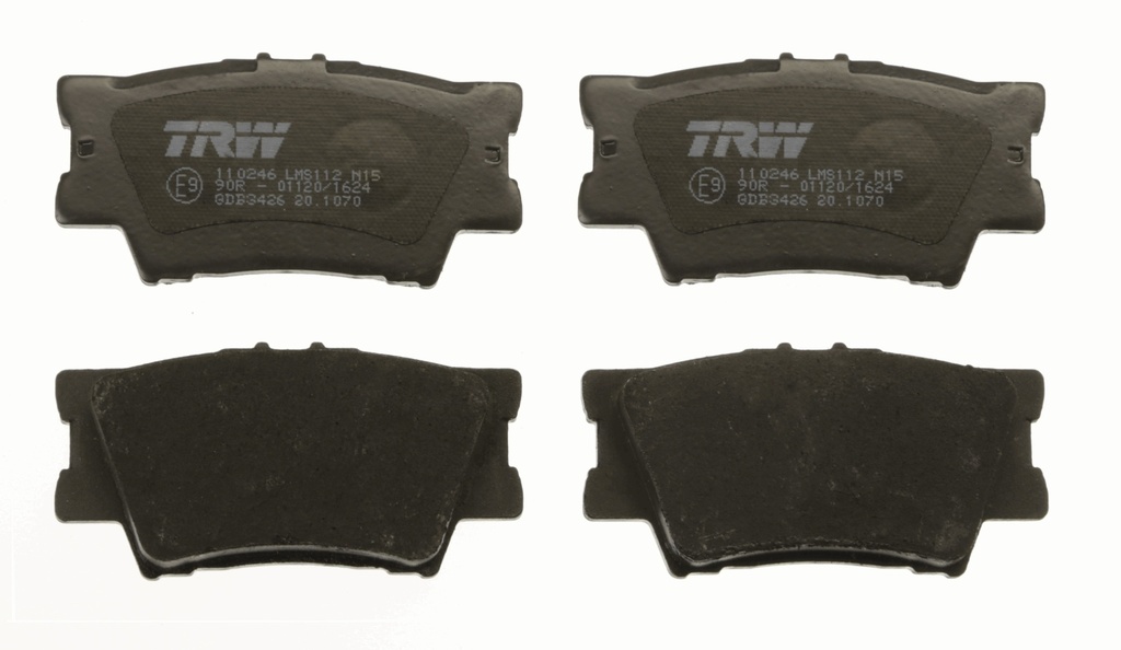 Комплект гальмівних колодок задн , VOLVO 340-360; LEXUS ES; PONTIAC VIBE; TOYOTA AVALON, CAMRY, MARK X ZIO I, RAV 4 III, RAV 4 IV 08.84-