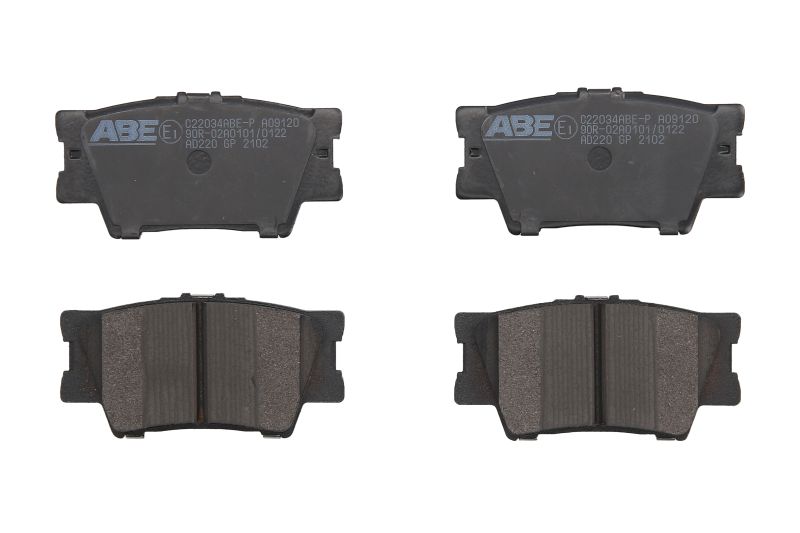 Комплект тормозных колодок задн , VOLVO 340-360  LEXUS ES  PONTIAC VIBE  TOYOTA AVALON, CAMRY, HARRIER, MARK X ZIO I, MATRIX, RAV 4 III, RAV 4 IV, SOLARA 1.8-3.5 08.84-