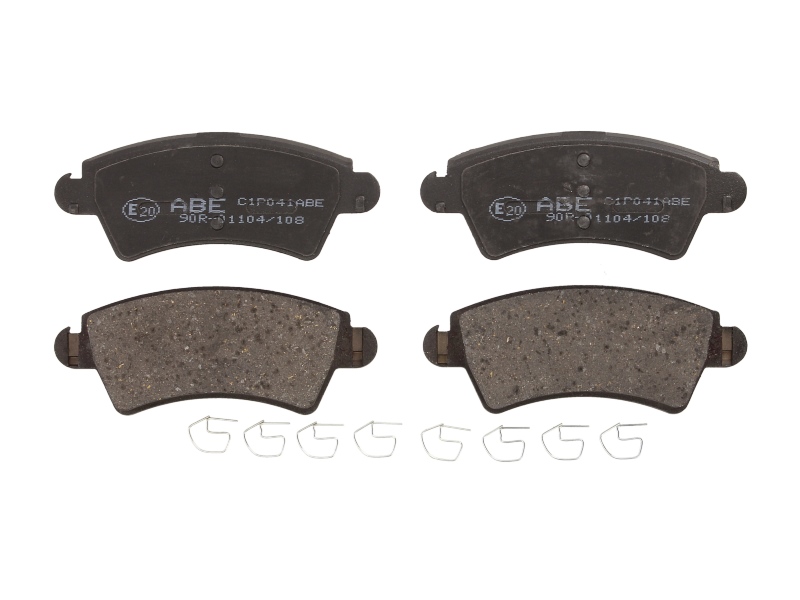 Комплект гальмівних колодок передн , PEUGEOT 206, 306 1.6-2.0D 04.93-09.09