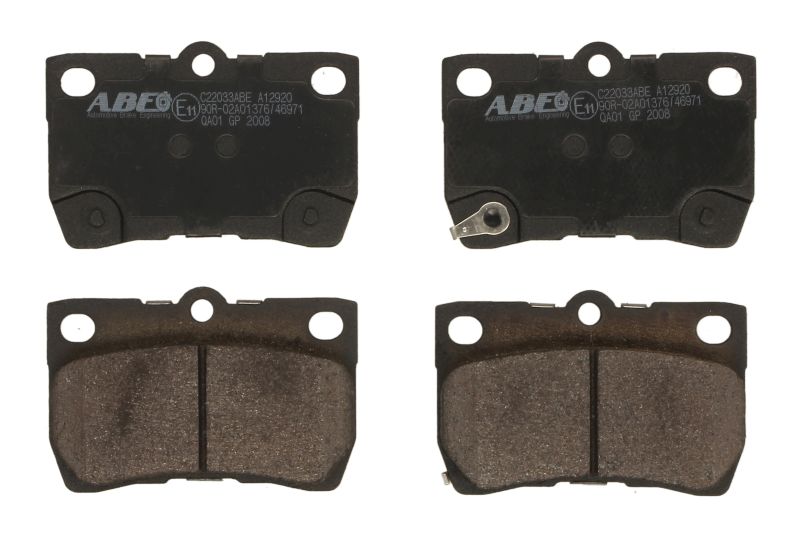 Комплект гальмівних колодок задн , LEXUS GS, IS C, IS II, IS III  TOYOTA CALDINA, CROWN, MARK II, MARK X I, MARK X II, OPA 1.8-4.6 08.96-