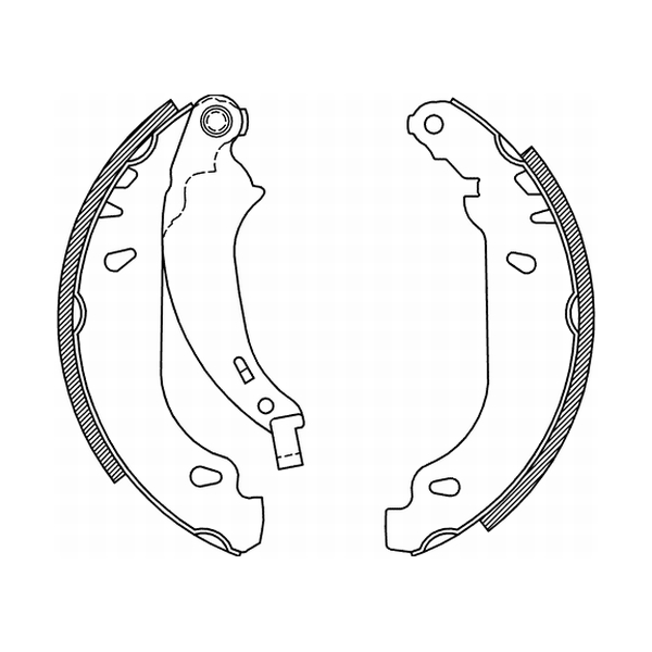 Гальмівна колодка PEUGEOT 206, 206+, 306, 504 1.1-2.5D 08.90-
