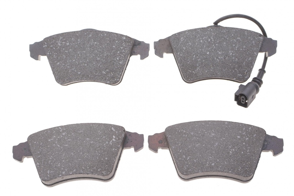 Комплект гальмівних колодок передн (без комплектуючих; із замком), VW CALIFORNIA T5 CAMPER, CALIFORNIA T6 CAMPER, MULTIVAN T5, MULTIVAN T6, TRANSPORTER T5, TRANSPORTER T6 1.9D-3.2 04.03-