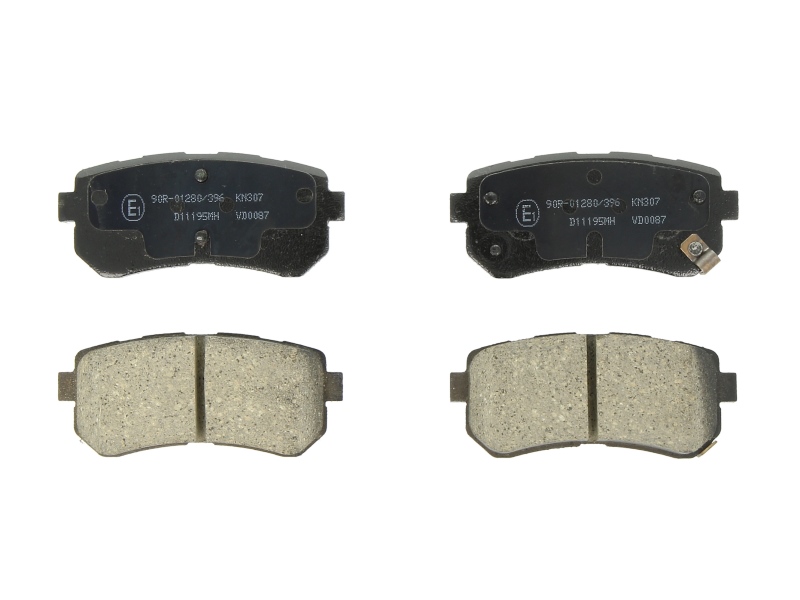 Комплект гальмівних колодок задн , HYUNDAI ACCENT III, I20 I, I30, IX35, SONATA VI, SONATA VII; KIA CEE'D, PRO CEE'D, RIO II, SPORTAGE II; NISSAN BLUEBIRD, MAXIMA III 1.1D-3.0 11.83-