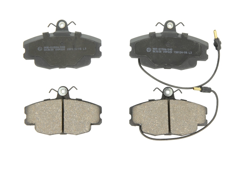 Комплект гальмівних колодок передн , CERAMIC PEUGEOT 205 I, 205 II, 309 I, 309 II; RENAULT 11, 18, 18 VARIABLE, 19 I, 19 I CHAMADE, 19 II, 19 II CHAMADE, 20, 21, 25, 30, 5, 9, CLIO I 1.0-6.2D 04.78-08.16