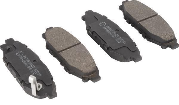 Комплект гальмівних колодок задн CERAMIC , SUBARU BRZ, FORESTER, IMPREZA, LEGACY IV, LEGACY V, OUTBACK, XV; TOYOTA GT 86 1.5-3.6 09.03-