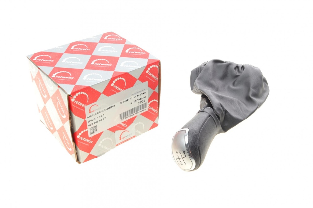 Чехол рычага КПП MB Vito (W638) 96-03 (с ручкой)(Хром)