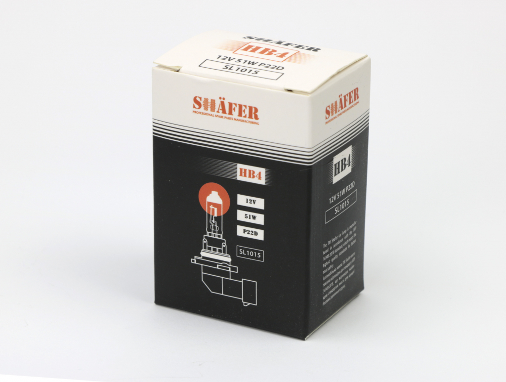 Лампа галогеновая HB4 12V 55W P22D (картонная упаковка 1шт)