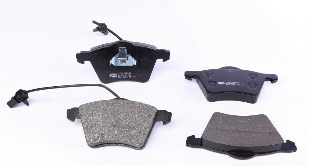 Колодки гальмівні (передні) VW T4 90-04 R16 (з датчиками)