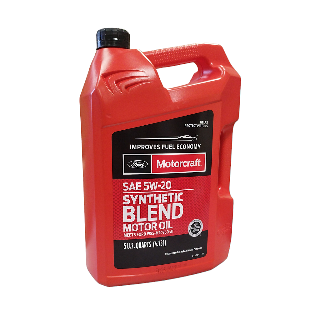 Масло моторное Ford Motorcraft SYNTHETIC BLEND 5W-20, SP GF-6 WSS-M2C960-A1, 5U.S.QT (4.73L)