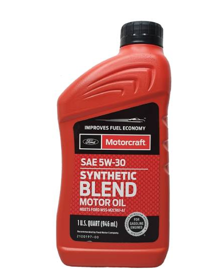 Масло моторное Ford Motorcraft SYNTHETIC BLEND 5W-30, GF-6 WSS-M2C961-A1, 1U.S.QT (946ml)