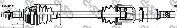 Піввісь права Dacia Logan, Logan Express, Logan Mcv Renault Clio, Clio Iii, Logan I, Modus 1.4-1.6Lpg 12.04-