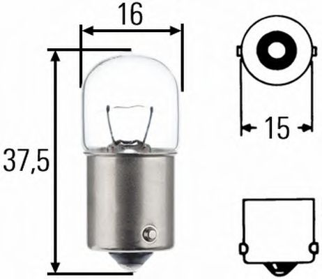 Лампа 24V R5W 5W BA15s