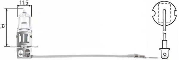Лампа 12V H3 55W PK22s