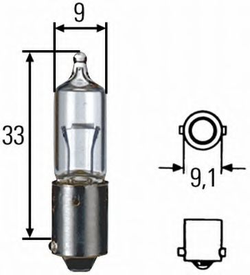 Лампа 12V H10W 10W BA9s