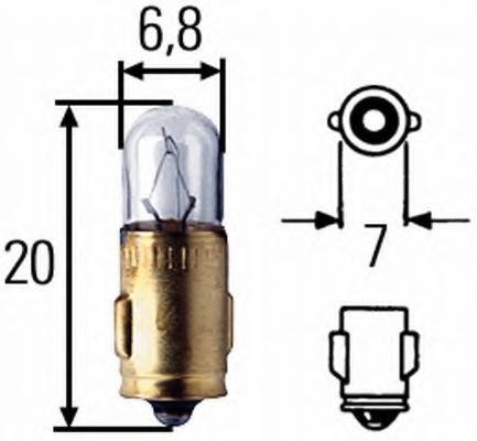Лампа 12V 2W BA 7s
