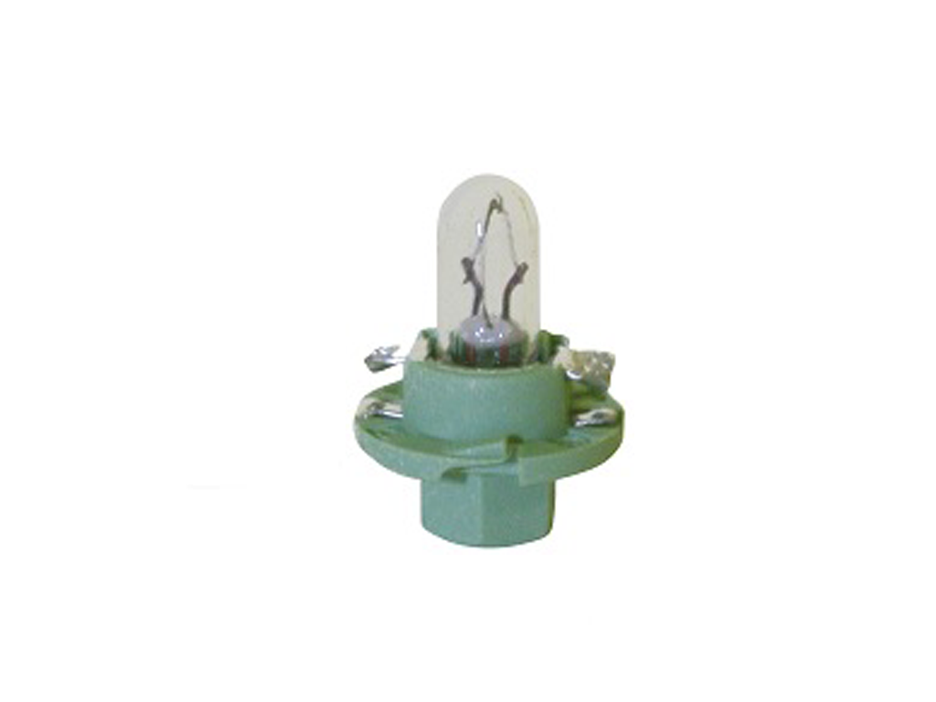 Лампа 12V 2W BX8.4d pale green