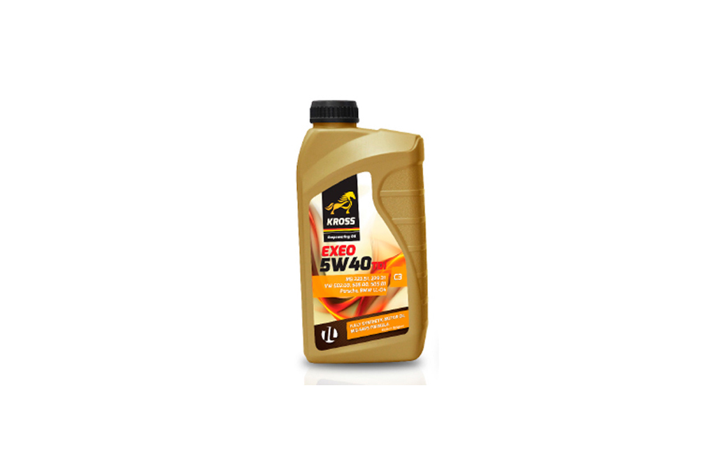 Масло двигателя 1L Kross EXEO 5W40 (API SM, SL/CF ACEA A3/B4-08 PSA B71 2296 BMW LL-01 PORSCHE A40 RENAULT RN 0710/0700 OPEL GM-LL-B-025 MB 229.3 VW 502.00 / 505.00)